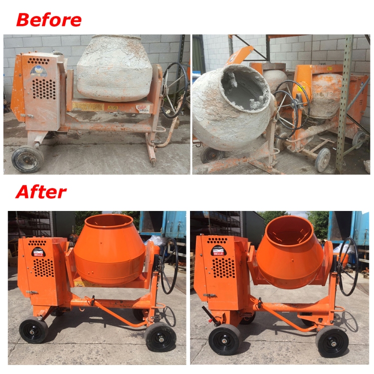 Some before and after pictures of the Service work carried out for GAPGroupHire on the Premier Mixer