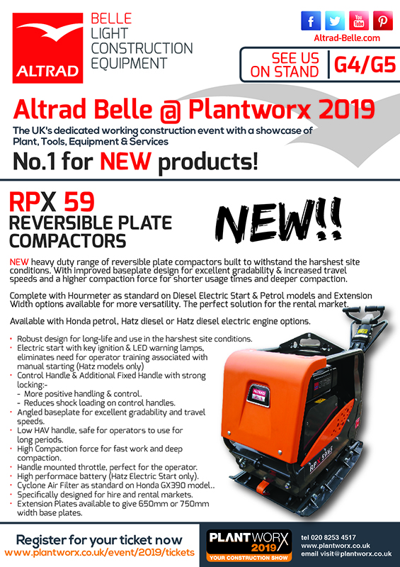 Altrad Belle @ Plantworx 19  The NEW RPX 59 Range!