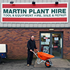 Martin Plant Hire takes delivery of his New Belle Warrior Wheelbarrow